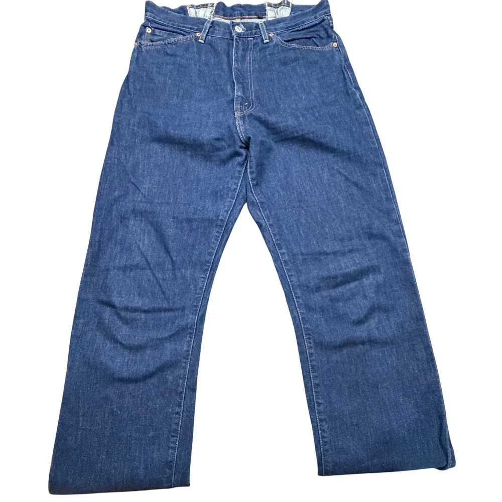Levi Strauss 701 Vintage Selvedge Jeans Big E Redline Modified Waist 31 Indigo
